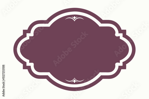 Abstract cloud computing vector illustration with a vintage speech bubble frame design