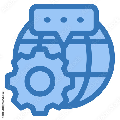 Dns Settings Icon Element For Design