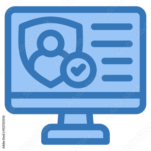Digital Identity Icon Element For Design