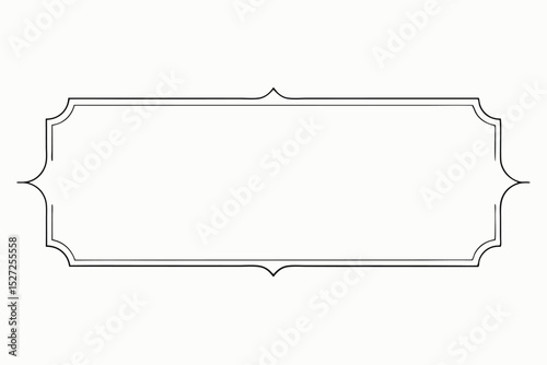 Frame design with ribbon and floral elements for text or banner
