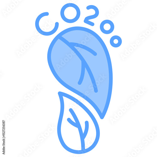 Carbon Footprint Icon