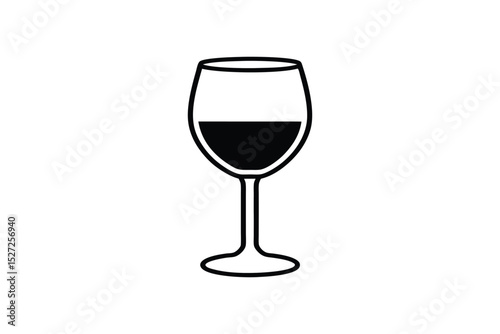 isolated-black-and-white-wine-glass-vector-illustr.eps