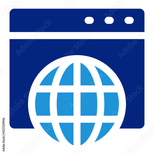 Web Browser Icon Element For Design