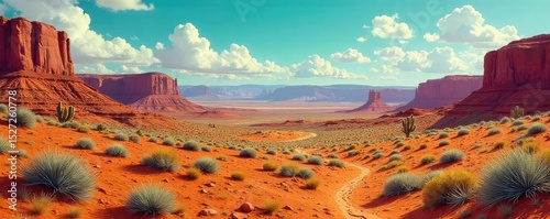 Vibrant hues of ochre, terracotta, and deep turquoise reminiscent of Southwestern Native American art and landscapes Perfect for design projects evoking heritage and nature , sun, design