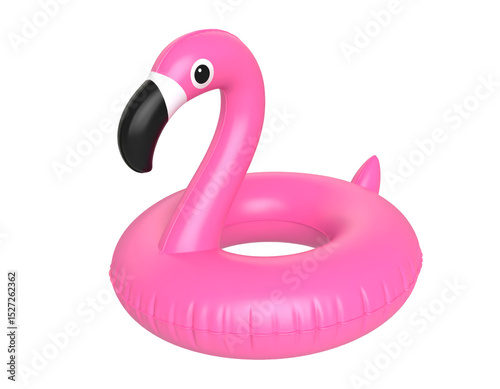 flamingo balloon summer swim isolated on transparent png clipping decorative design 