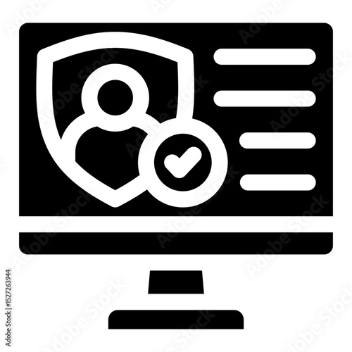 Digital Identity Icon Element For Design