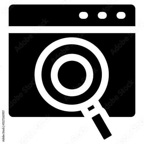 Search Engine Icon Element For Design
