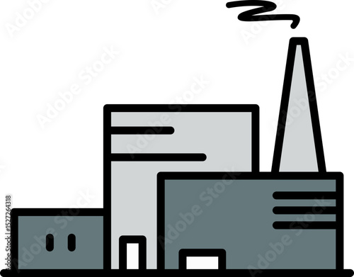 Factory Machine Icon Element