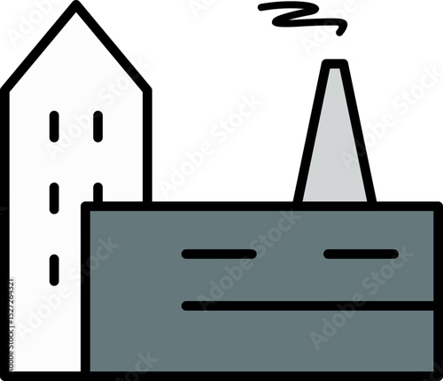 Factory Machine Icon Element