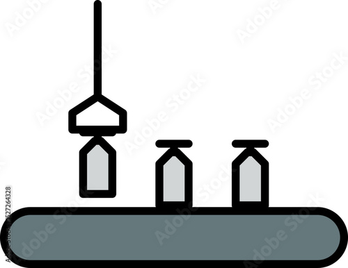 Factory Machine Icon Element