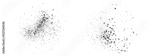 Splatter hand-painted black splash blood background design
