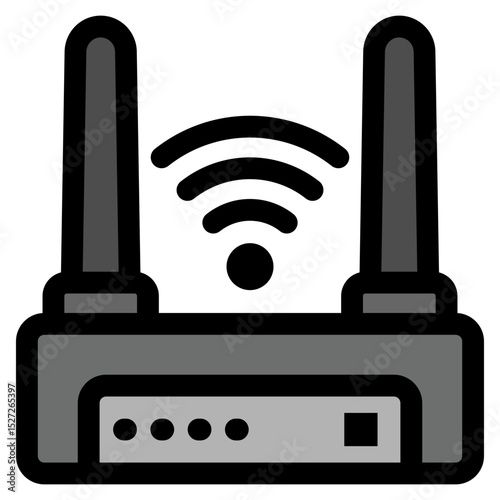 Router Icon Element For Design