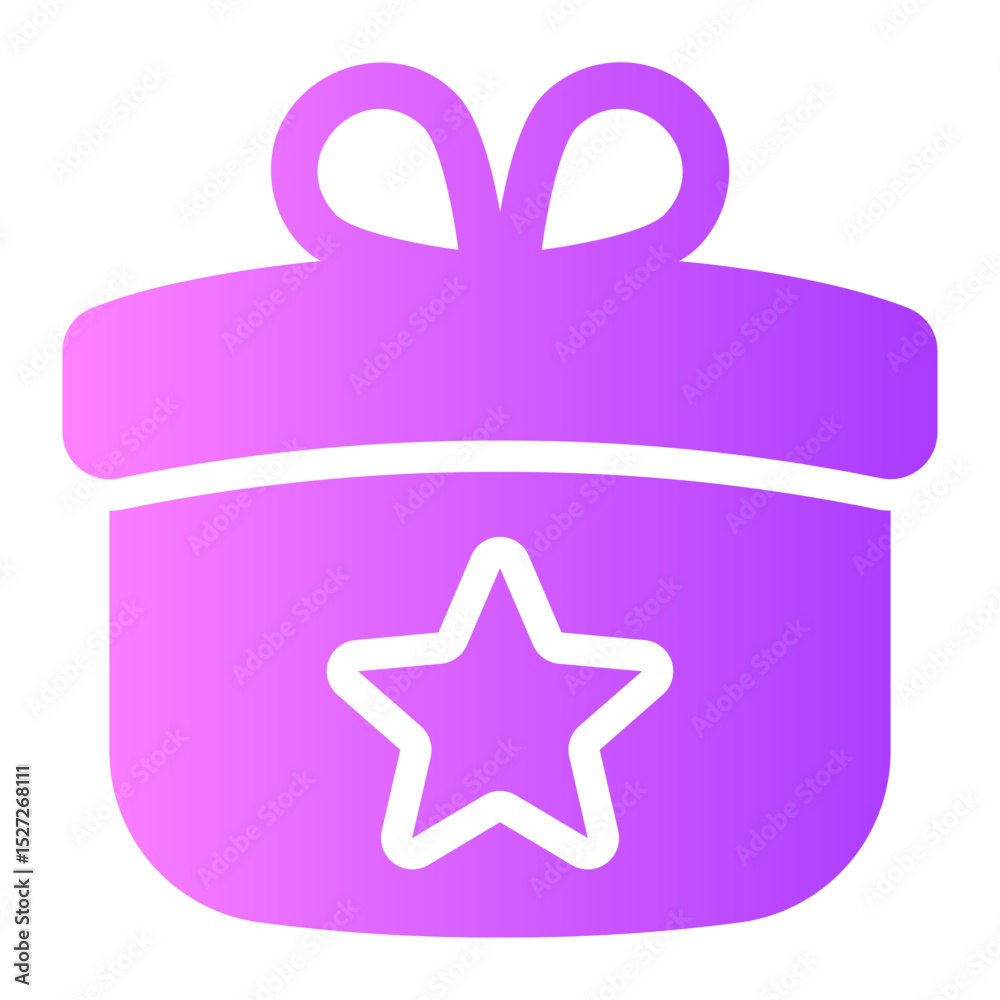 Fototapeta premium gift gradient icon