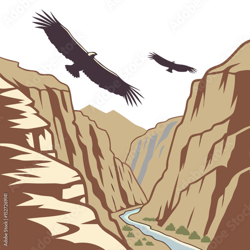Colca Canyon in Peru with Majestic Views and Flying Andean Condors. Perfect for: Qoyllur Rit’i pilgrimage, Colca Canyon (Arequipa, Peru)
