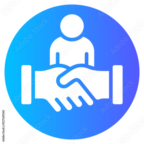 customer loyalty gradient icon