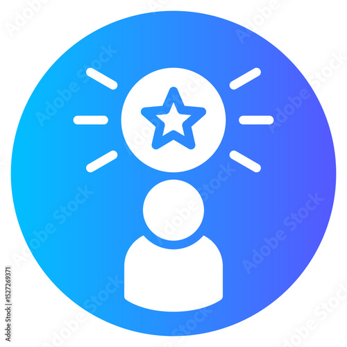 customer loyalty gradient icon