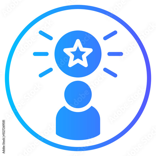 customer loyalty gradient icon