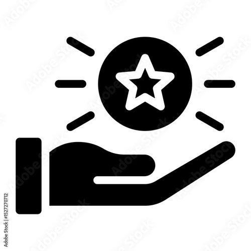 loyal customer glyph icon