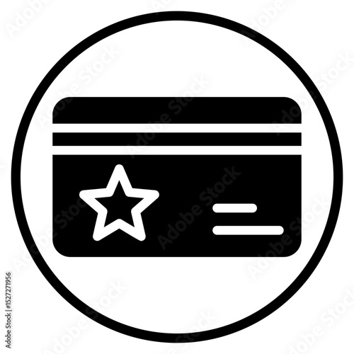 member card glyph icon