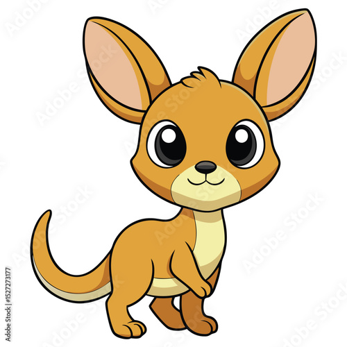 Adorable Baby Kangaroo Illustration