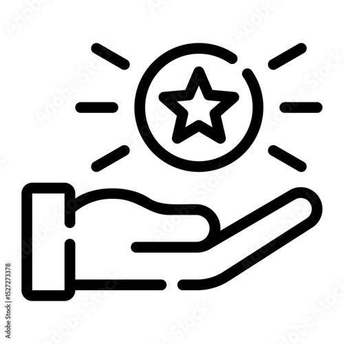loyal customer line icon