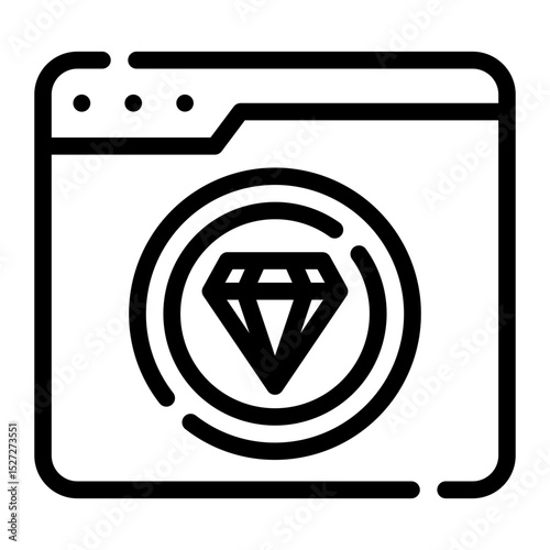 website line icon