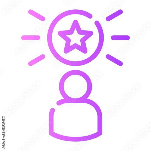 customer loyalty gradient icon