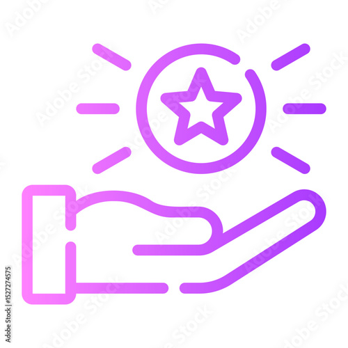 loyal customer gradient icon