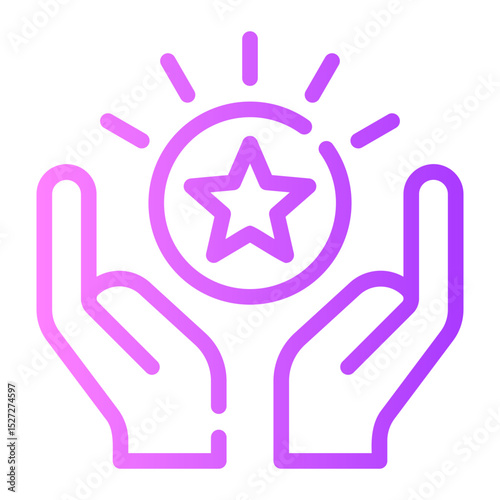 loyalty program gradient icon