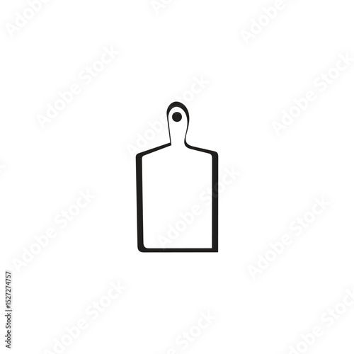 Vector illustration of a cutting board, a tool used for cutting, chopping and other purposes