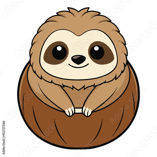 Adorable Sloth Illustration Cute and Slow