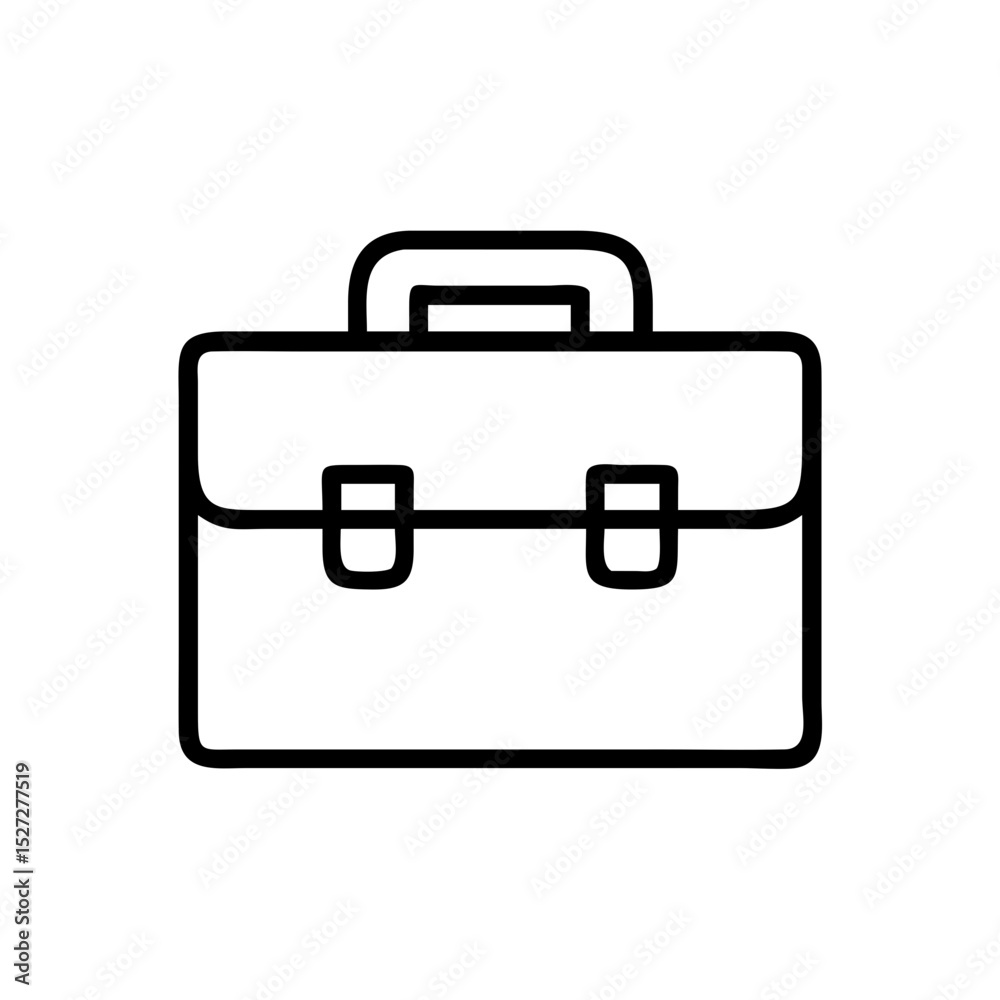 Briefcase Icon Representing Business, Professionalism, and Organization in a Minimalistic Design Briefcase Icon Representing Business, Professionalism, and Organization in a Minimalistic Design