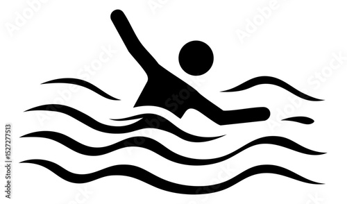 Swimming Icon Illustration
