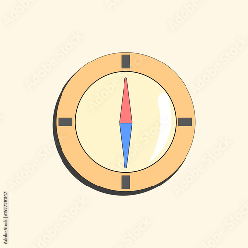 vector compass icon illustration