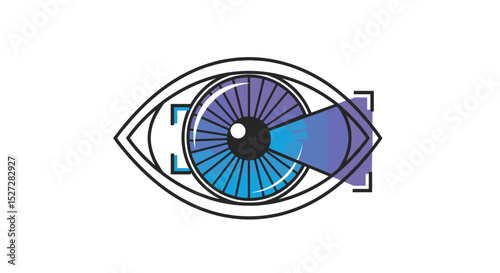 Eye With Futuristic Design Concept For Ophthalmology