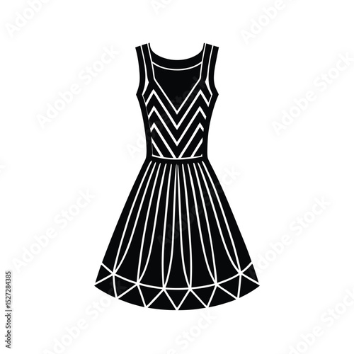 Clean Knit Silhouette vector illustration