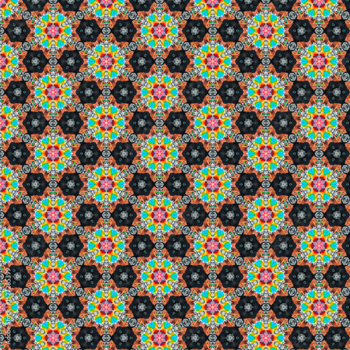 very elegant and beautiful multicolor abstract seamless pattern