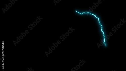 United States Nebraska Abstract Map Animation 4k
