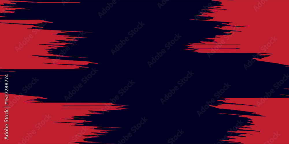 red vector layout with flat lines on backround blue. Decorative shining illustration with lines on abstract template.