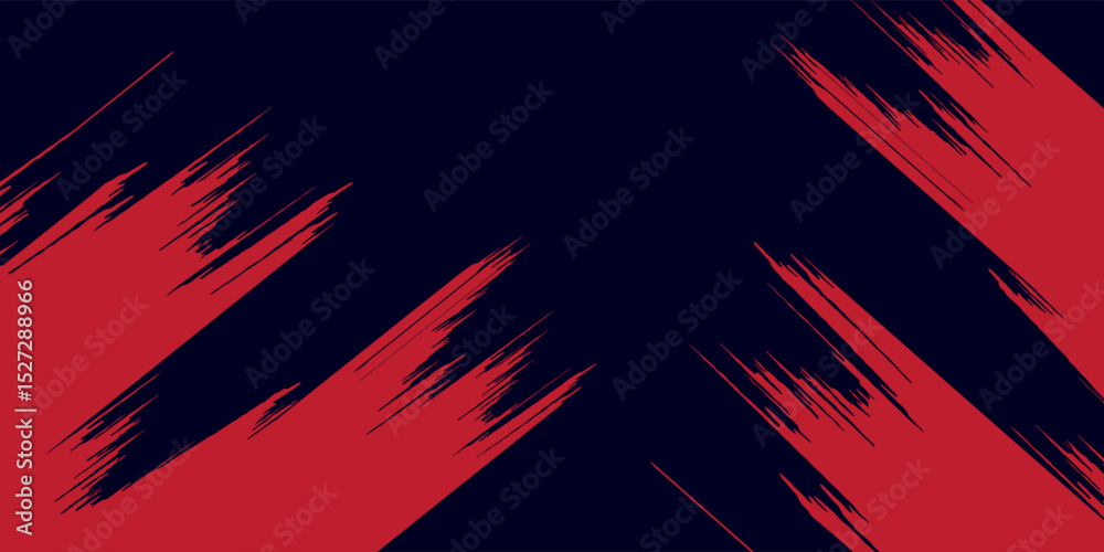 red vector layout with flat lines on backround blue. Decorative shining illustration with lines on abstract template.