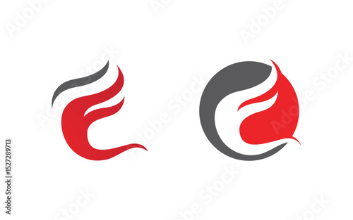 Flames Logo icon illustration vector design template v1.99