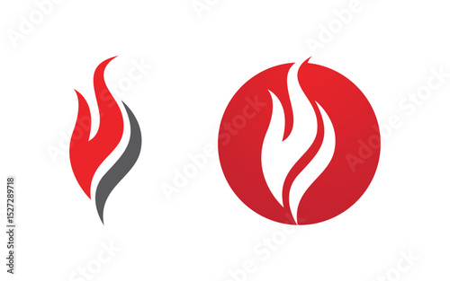 Flames Logo icon illustration vector design template v1.98