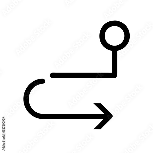 route direction line icon