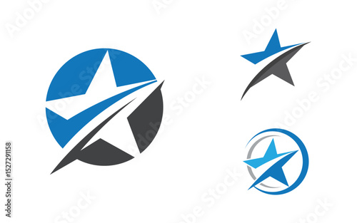 Star faster Concept Logo Illustration design template v.1