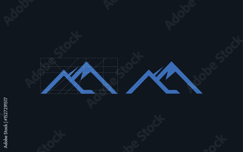 ice mountain icon