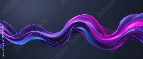 Abstract Purple Pink Blue Wave Background: Fluid Design Texture