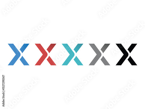 glyphs cross x design, x symbol illustration, isolated on transparent background