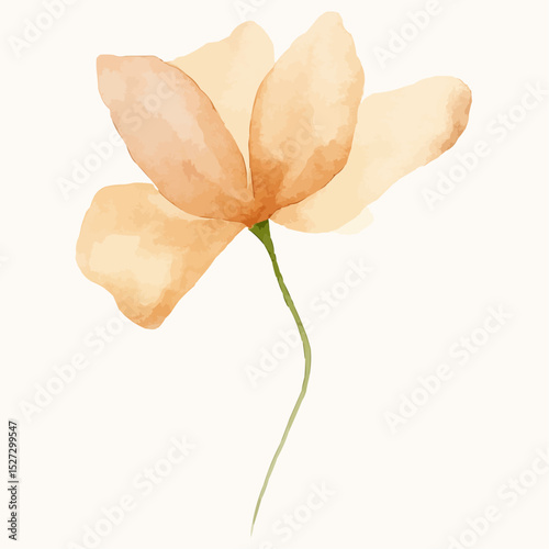 Vector Watercolor Flower


