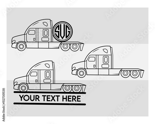 Semi Truck SVG Silhouette Bundle, Semi Truck Silhouette, Truck Svg, Trucker Silhouette Svg, US Trucker Svg, Semi Truck Png, Truck Svg Images, Cut Files