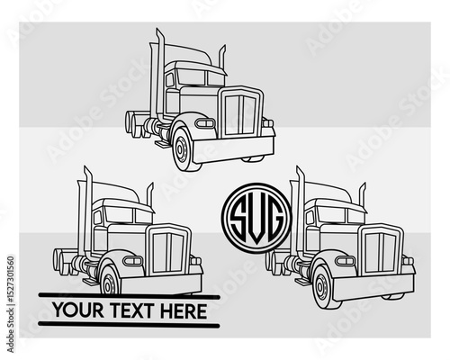 Semi Truck SVG Silhouette Bundle, Semi Truck Silhouette, Truck Svg, Trucker Silhouette Svg, US Trucker Svg, Semi Truck Png, Truck Svg Images, Cut Files